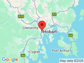 Map of Site Report: Hobart CBD, Australia